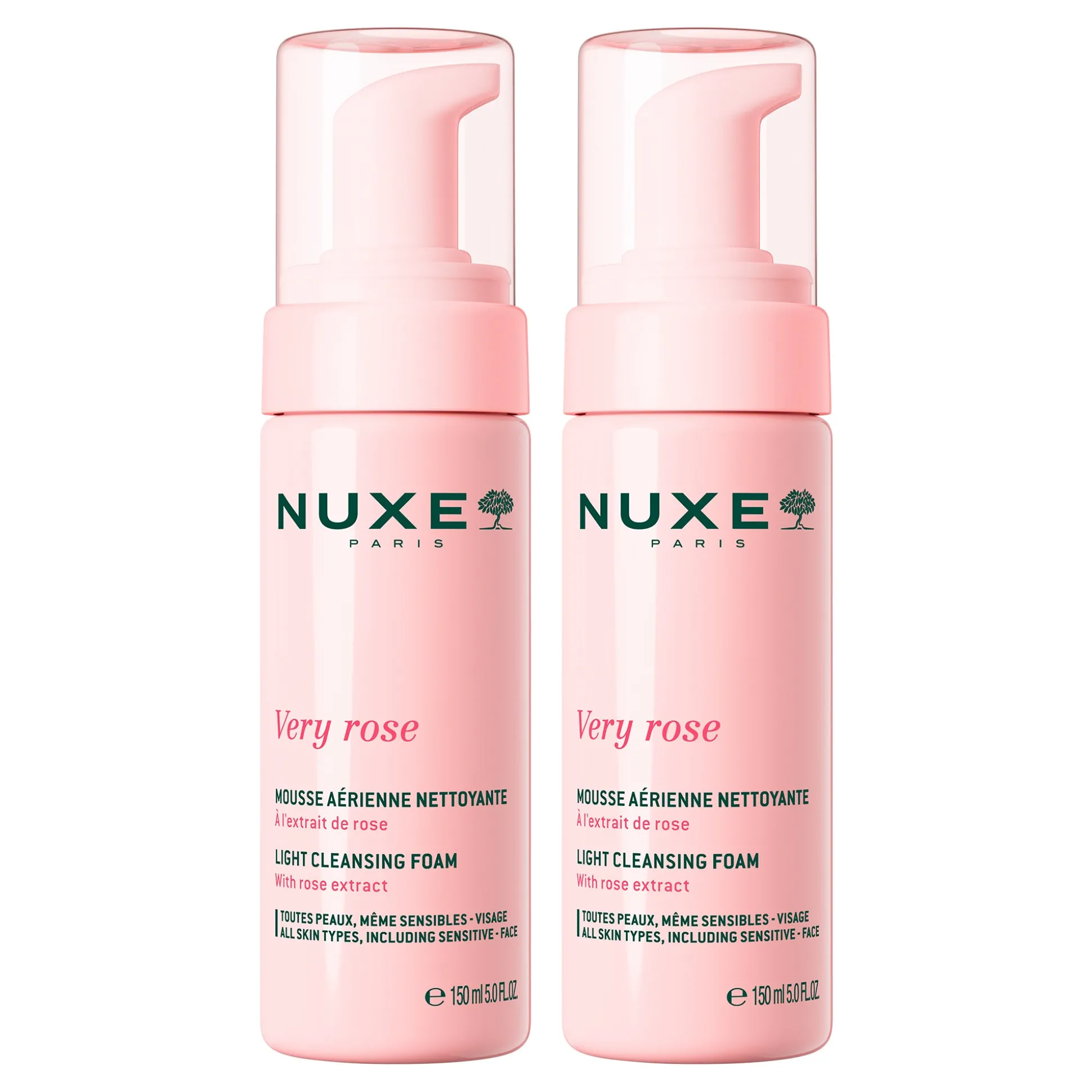 Detergente E Struccante^NUXE Duo Mousse leggera detergente Very Rose