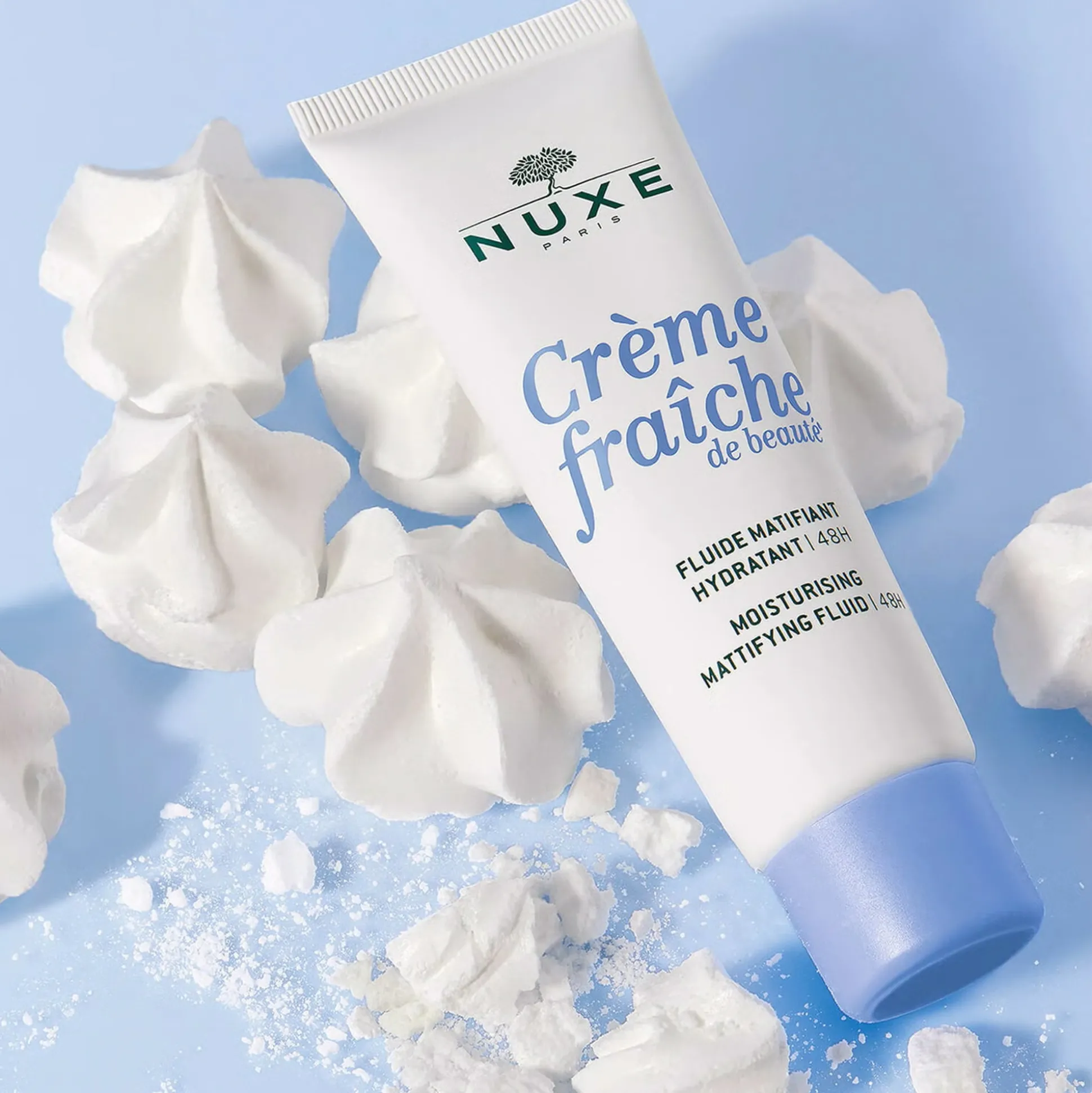 Crema Da Giorno^NUXE Fluido opacizzante idratazione l 48h, Crème fraîche de beauté®