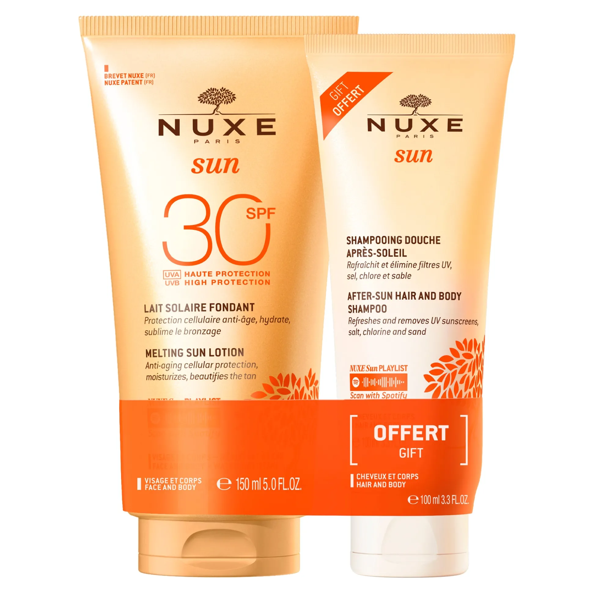 Protezione Solare | Crema Da Giorno^NUXE SUN LATTE SPF30+SHAMPOO DOCCIA 100ML